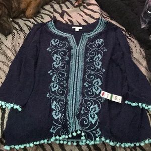 Charter club knit blouse